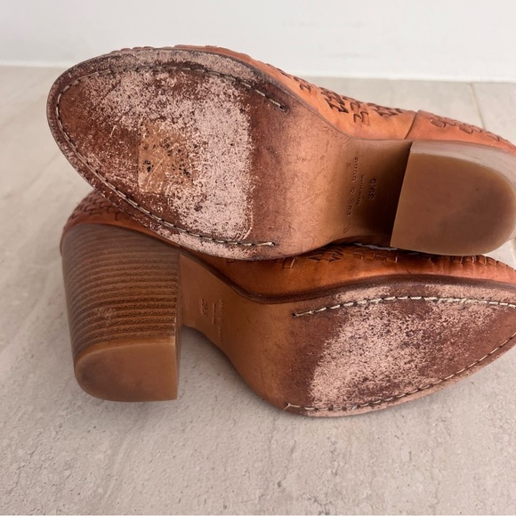 Rag & Bone Leather Newbury Bohemian Bootie Ankle Boots Size 39.5 - Picture 10 of 15